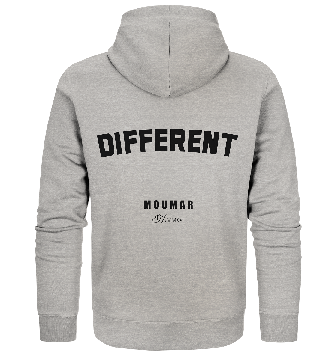 Organic Zipper - Heather Grey