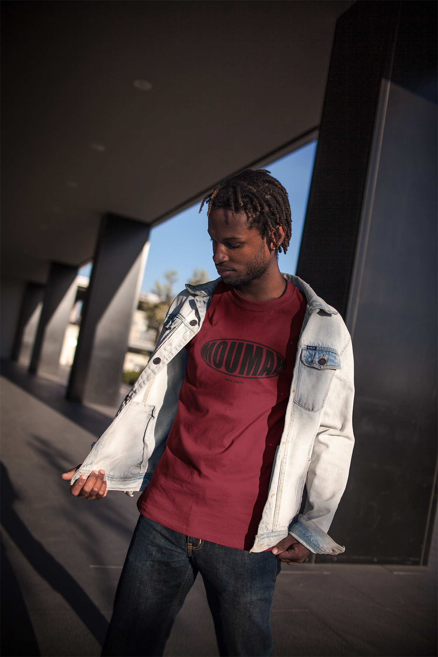 Unisex Relaxed Shirt - Burgundy